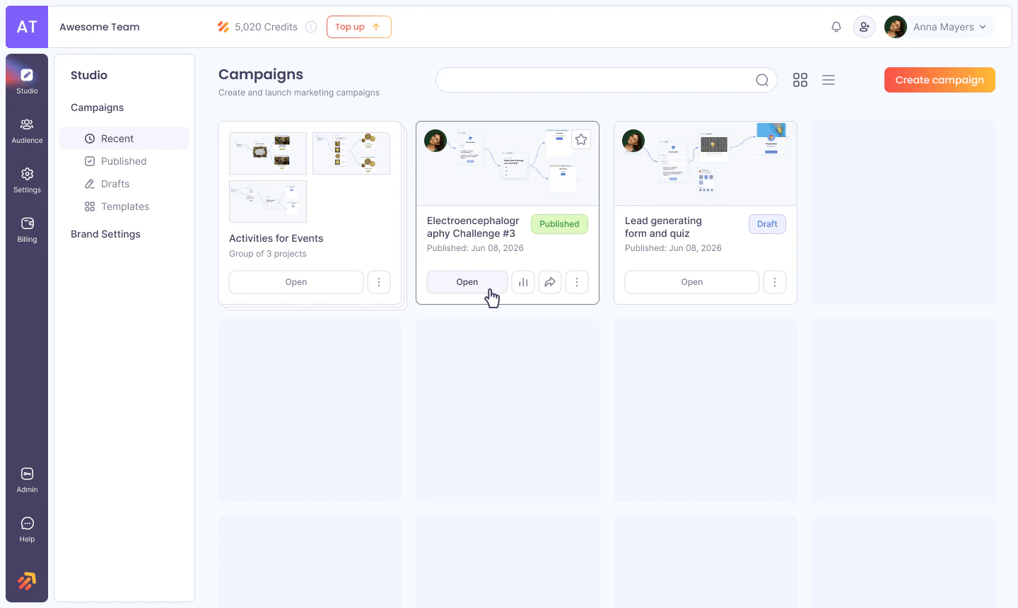 Gamification Engine campaign example