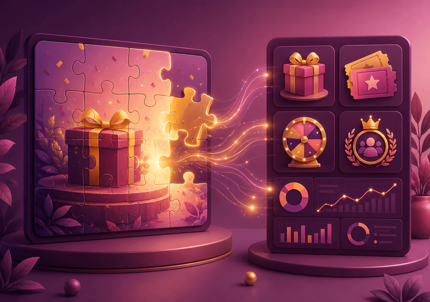 ResultFly jigsaw puzzle game screen with puzzle pieces and campaign controls