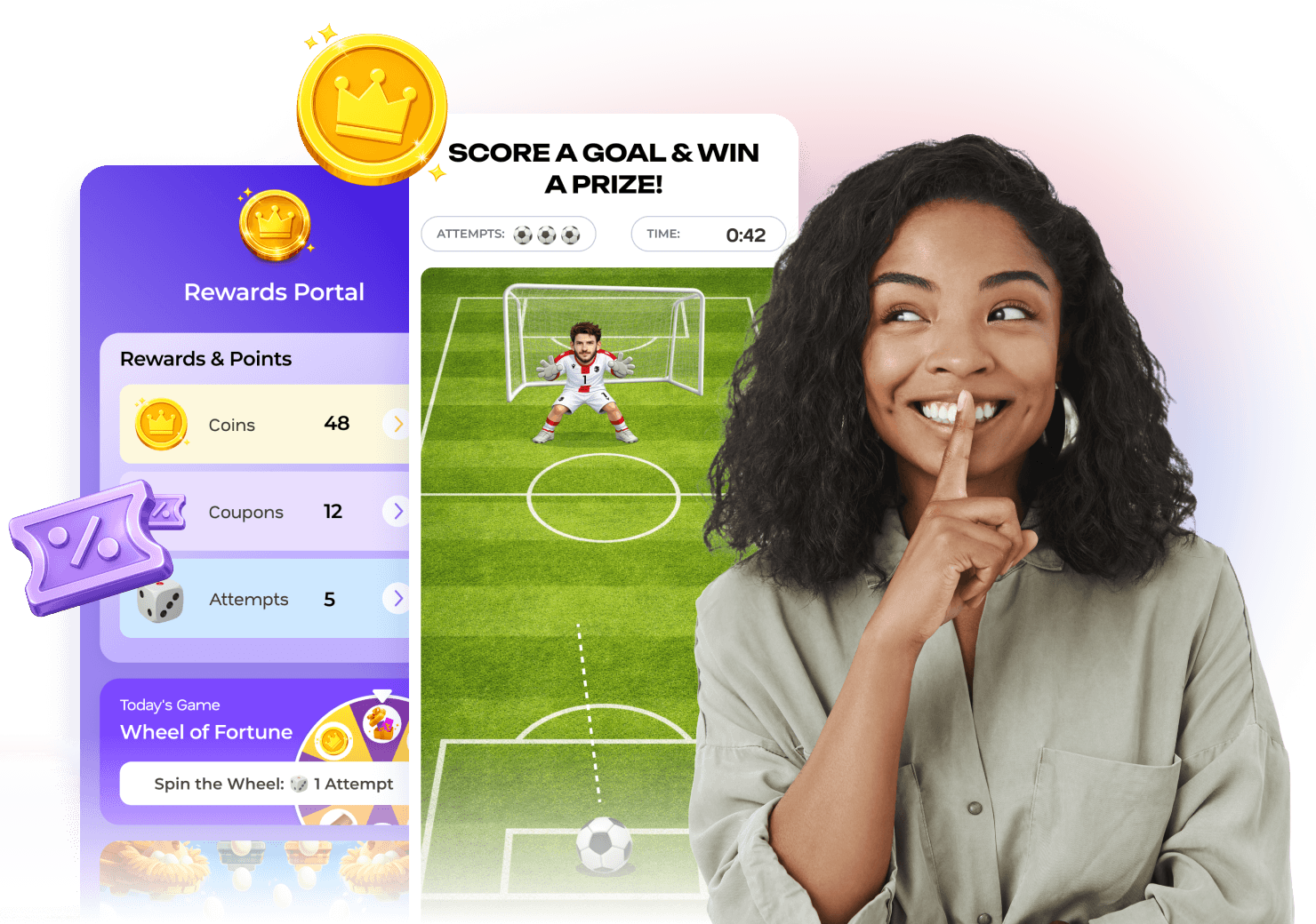 Gamified engagement and rewards portal preview